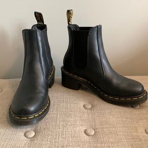 COPY - Dr. Martens Heeled Chelsea Boot / Black / Vegan Leather / Size 38 EU / 7…